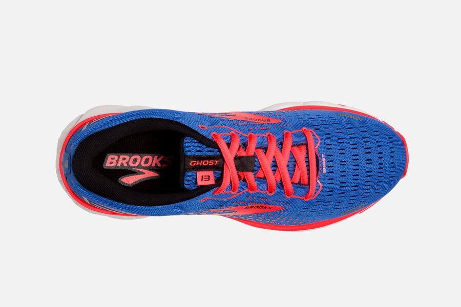 Brooks Ghost 13 Road Running Shoes Womens - Blue/Orange - CEKQP-1640